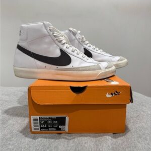 Nike Blazers White with Charcoal (12)